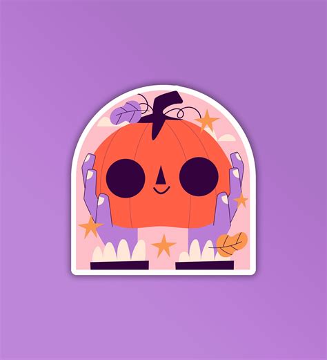 Pumpkin Head - Halloween | Laptop And Mobile Sticker – Peeekaboo