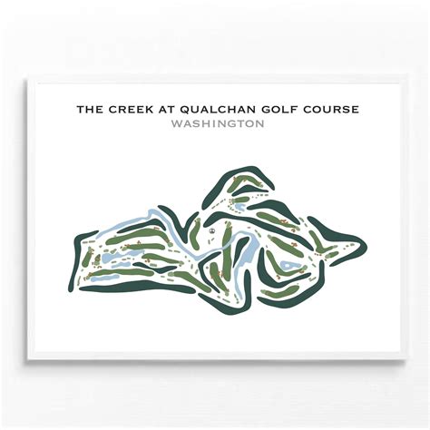 Buy the best printed golf course The Creek at Qualchan Golf Course ...