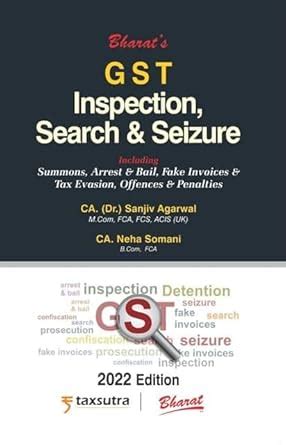 Buy G S T Inspection, Search & Seizure Book Online at Low Prices in ...