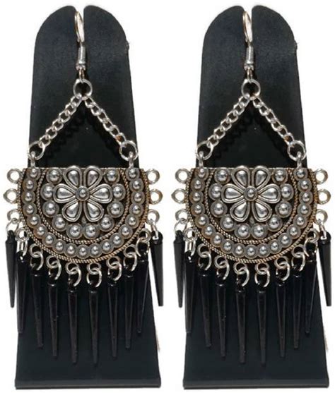 Black Metal Jhumkas - Buy Black Metal Jhumkas online at Best Prices in ...