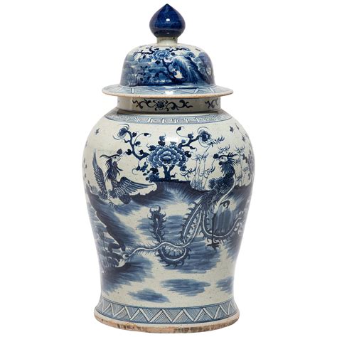 Blue And White Ginger Jar