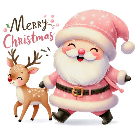 Merry Christmas With Santa Claus, Cute Christmas, Christmas, Christmas ...