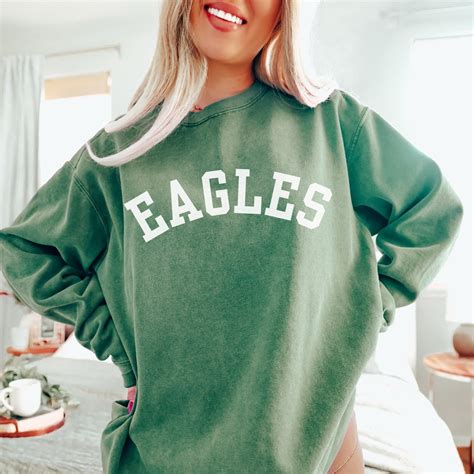 Comfort Colors Eagles Crewneck Sweatshirt, Eagles Sweatshirt, Eagles ...