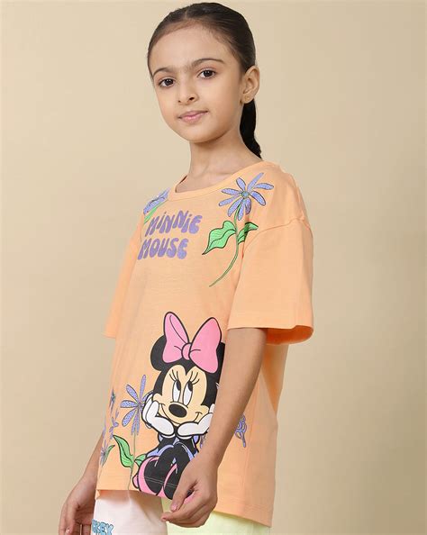 Mickey & Friends Printed oversized Fit Tshirt For Girls – Kidsville