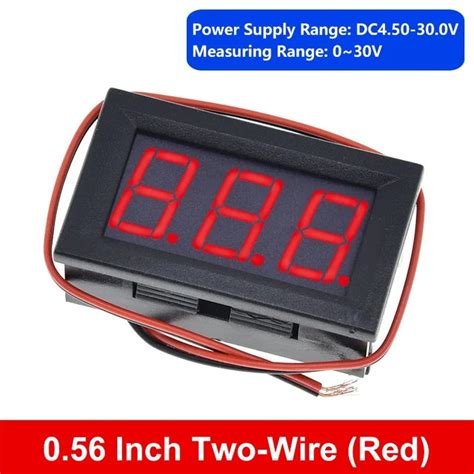 0.56inch Two-Wires DC LED Light Digital Voltmeter