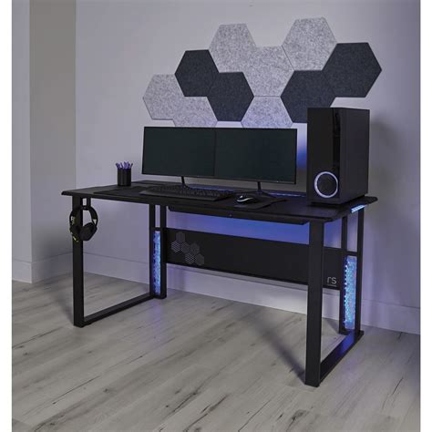 Buy RS Gaming™ Mergence 60W RGB Gaming Desk With 10 Acoustic Panels ...