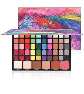 Buy IMAGIC Cosmetic 56-Color Eyeshadow Palette, Rich Colour 4 in 1 ...