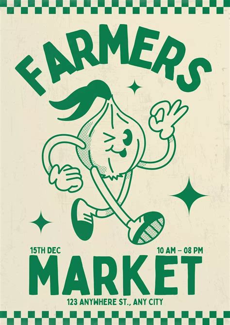 Editable Farmers Market Flyer | Canva Templates in 2025 | Poster ...