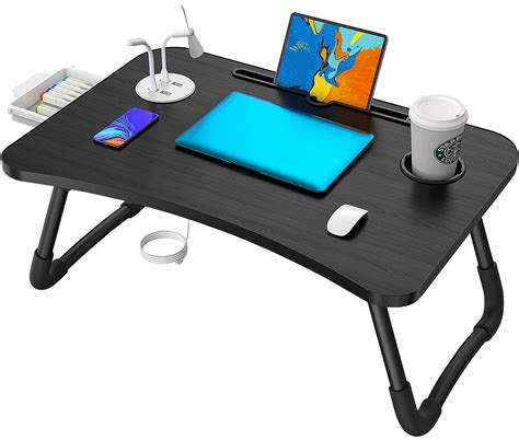 Laptop Table With Usb Ports Elekin Laptop Standing Desk Bed ...