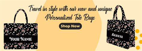 Travel in style with our new and unique Personalized Tote Bags ...