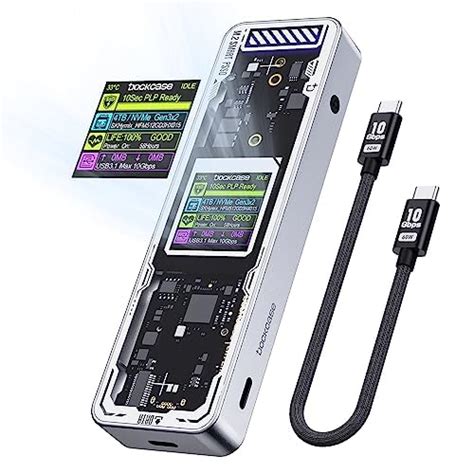 DOCKCASE Explorer Edition M.2 NVMe SSD Enclosure,Support 10s PLP ...