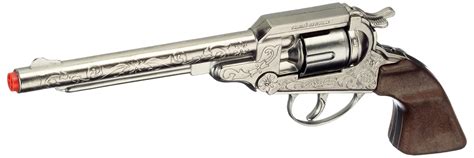 Buy Gonher S.A Metal Cowboy Revolver 8 Shots, Multi Color (Matt) Online ...