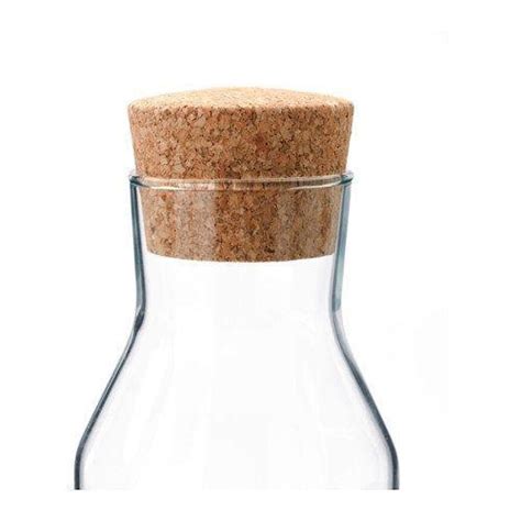 IKEA 365+ Clear Glass Carafe With Cork Stopper, 1l, (34 Oz ...
