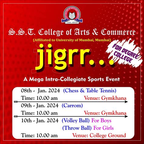 Intra-Collegiate JIGRR Event – SST College