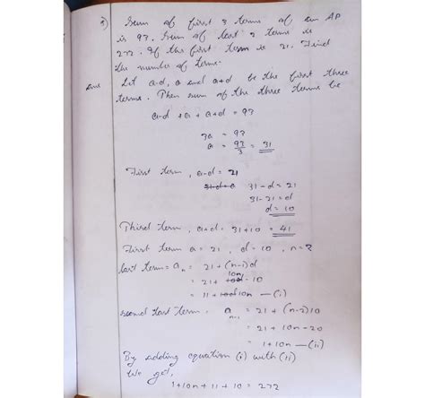 Question 7: 3 M The sum of the first three terms of an AP is 93. The ...