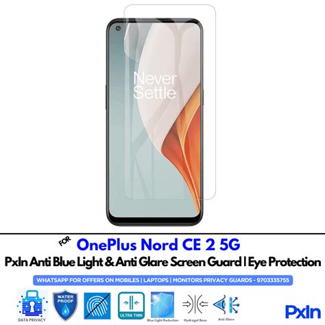 Anti Blue Light and Anti Glare Screen Guard for OnePlus Nord CE 2 5G ...
