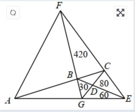 A triangle is divided into seven triangles. The areas of four of them ...
