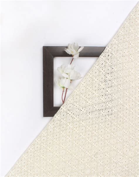 White color Chemical lace fabric for Women's Shrugs - Charu Creation