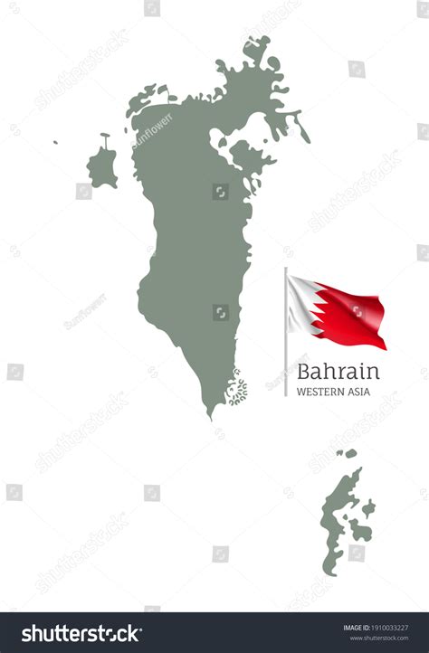 Silhouette Bahrain Country Map Detailed Map Stock Vector (Royalty Free) 1910033227 | Shutterstock
