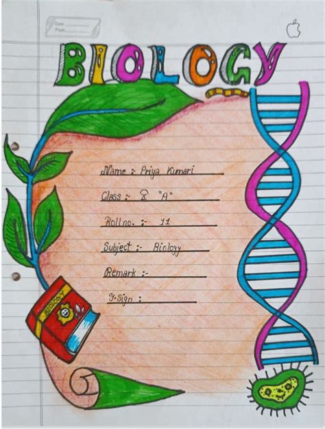 Biology Front Page Design 的图像结果