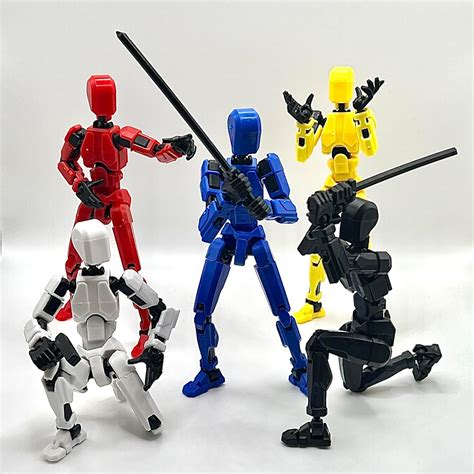 Amazon.com: PMR TOYS 5 Pack Robot & Action Figures with Toy Guns ...
