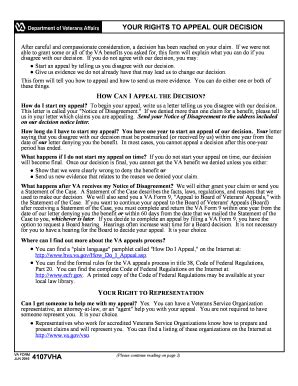 2016-2026 Form VA 4107VHA - Blank Fillable Template | Fill Out, Print ...