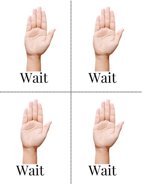 Image result for How to Sign Wait