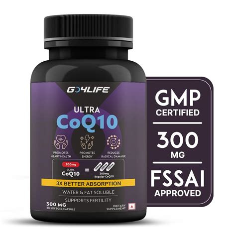 GO4LIFE Coq10 Supplement Triple Strength, Coenzyme 10 (Ubiquinol ...
