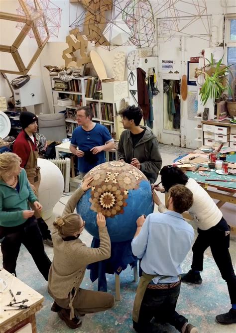 Artist Creates Sphere Sculpture Featuring Elaborate Hand-Cut Geometric ...