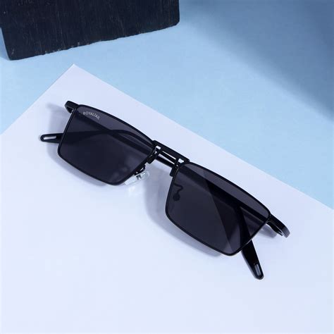 Blitz Black Rectangle Sunglasses For Men & Women – Royaltail