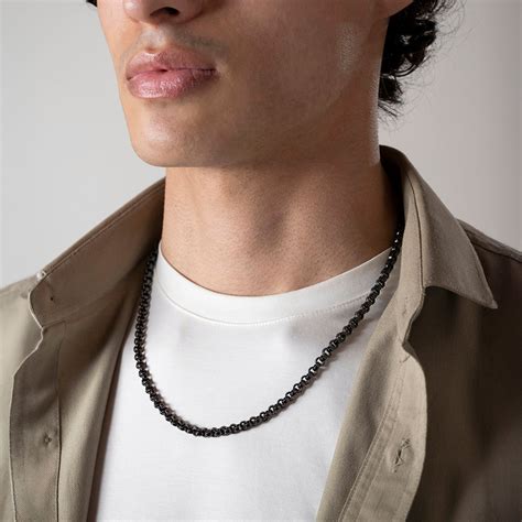 Interlock Chain – Modern Linked Chain Necklace | Black Mamba – HOUSE OF ...