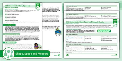 EYFS Nursery Guidance Planning Explore Position Routes Maths