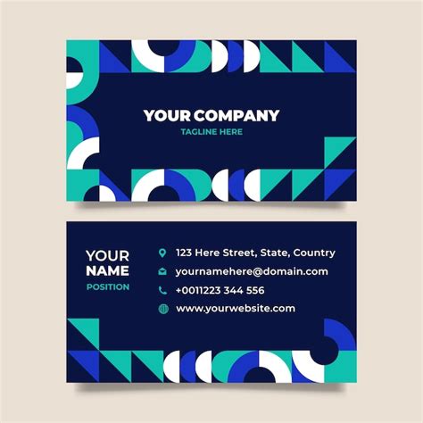 Business Card Design Vector 的图像结果