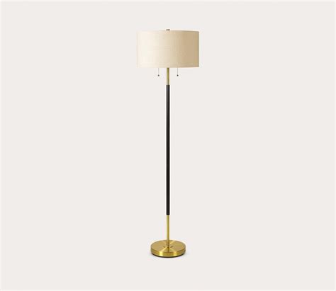 Surya Aberdeen Black and Gold Floor Lamp – City Mattress