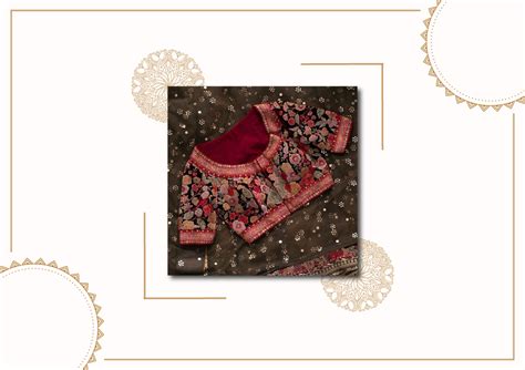 15 Embroidery Saree Blouse Designs to Try | Saree Blouse Embroidery