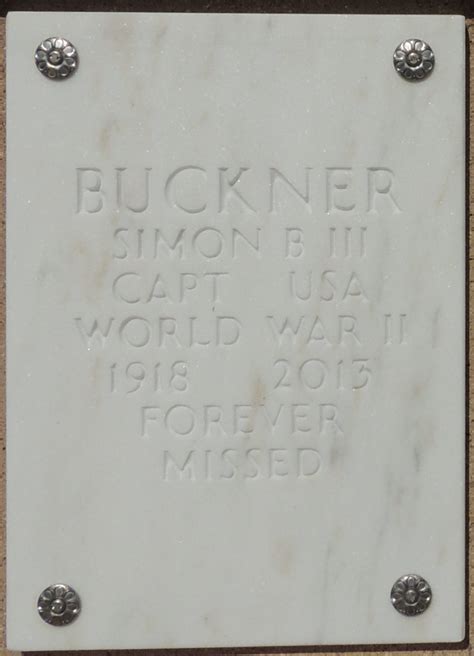 CPT Simon Bolivar Buckner III (1918-2013) - Find a Grave Memorial