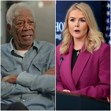 ¡Karoline Leavitt fue reprendida sin piedad por Morgan Freeman en la ...