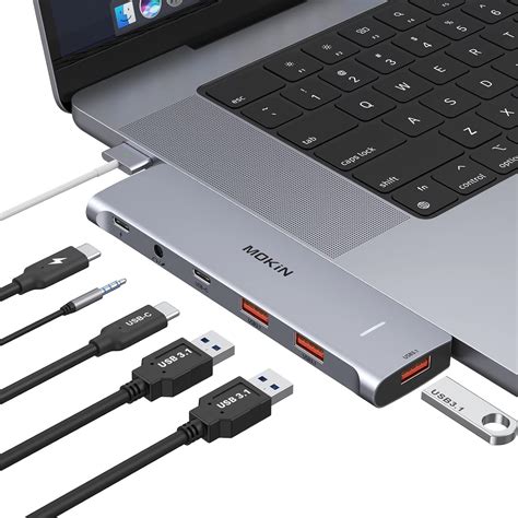 Amazon | USB Cアダプター MacBook Pro/Air 13インチ 15インチ 2022 2021 2020 MOKiN 6 ...