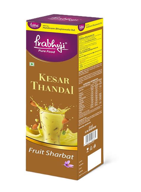 Prabhuji Kesar Thandai, 750 ml : Amazon.in: Grocery & Gourmet Foods
