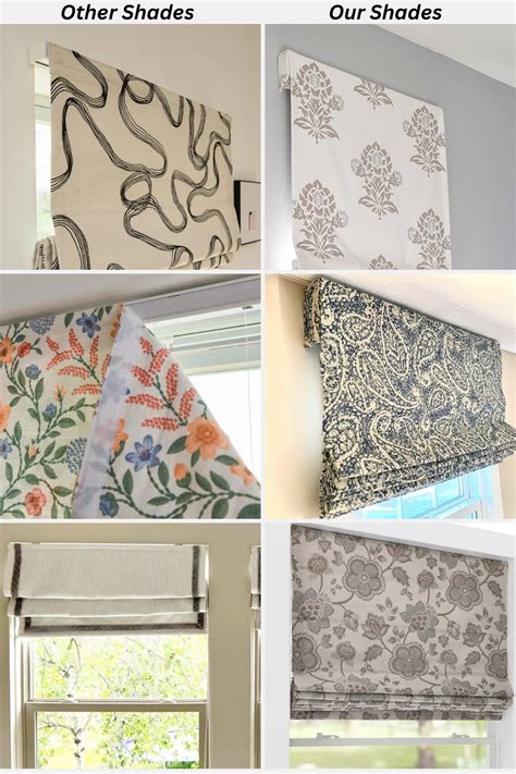 Striped Roman Shades, 5 Colors , Window Shades, Custom Bedroom Shades ...