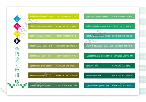 解读PANTONE色卡中的色彩语言，绿色：纯净典雅_觅尔-站酷ZCOOL