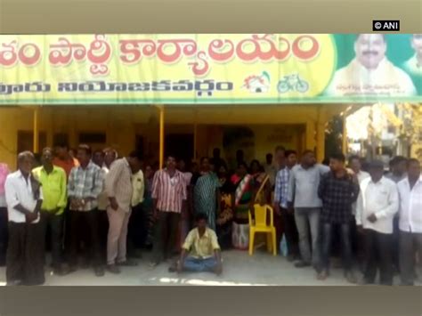 Andhra Pradesh: TDP workers protest over Tiruvuru assembly ticket