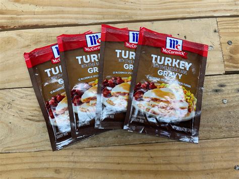 Lot - lot of four McCormick turkey gravy packs