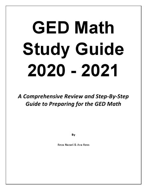 GED Math Study Guide 的图像结果