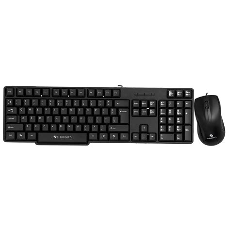 Amazon.in: Buy Zebronics Wired Keyboard and Mouse Combo with 104 Keys ...