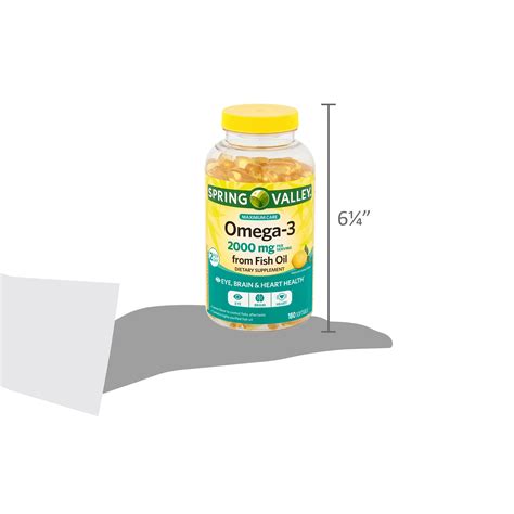 Spring Valley Omega-3 from Fish Oil Maximum Care Softgels, 2000mg, 180 Count – Beauty Suppliers ...