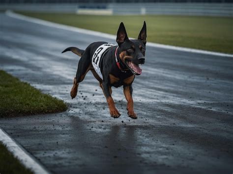 Dog racing track_15 | Premium AI-generated image