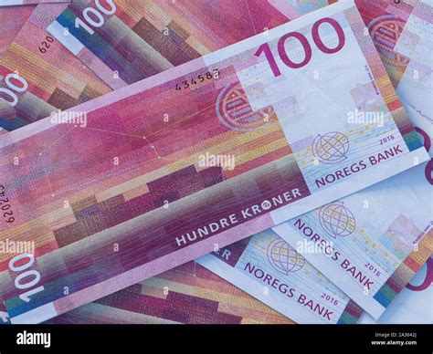 Currency of Norway. Business background. Oslo. NOK. Norwegian krone Stock Photo - Alamy