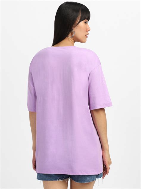 Lilac Plain Oversized T-Shirt – Juneberry