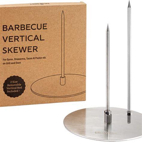 Buy GriAddict Stainless Al Pastor Tacos Skewer for Grill - Brazilian ...
